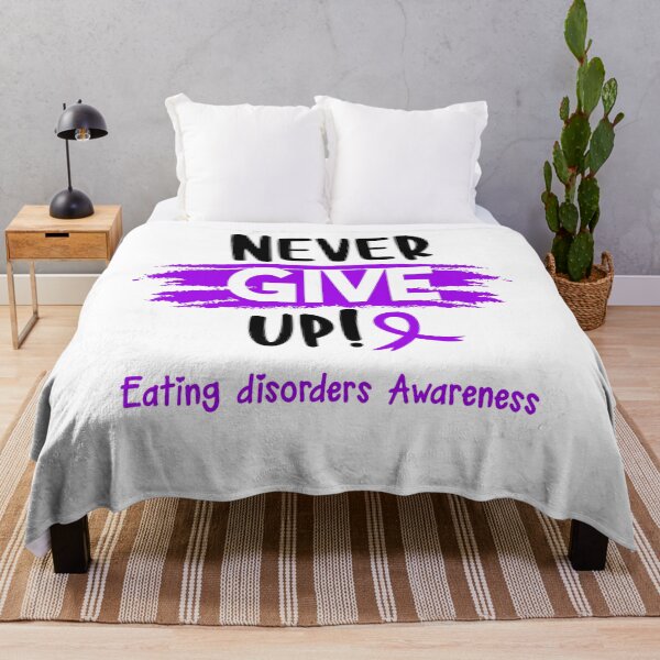 Item preview, Eating disorders Warrior - Eating disorders Awareness - Never Give Up! designed and sold by Robbsyn.