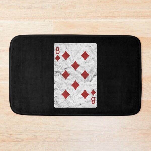 Item preview, Playing Cards 8 of Diamonds (distressed design) designed and sold by siggyspatsky.