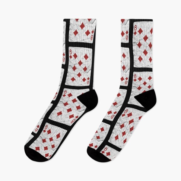 Item preview, Playing Cards 8 of Diamonds (distressed design) designed and sold by siggyspatsky.