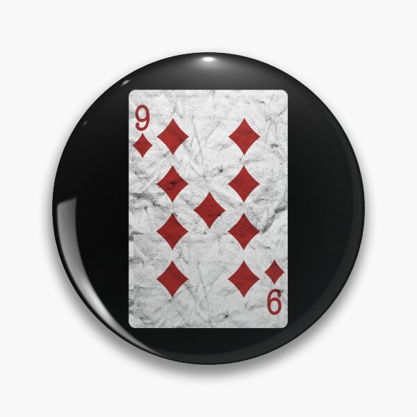 Item preview, Playing Cards 9 of Diamonds (distressed design) designed and sold by siggyspatsky.
