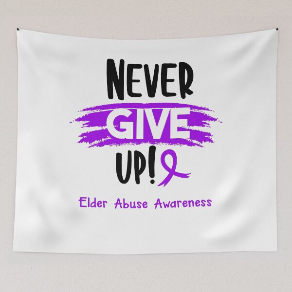 Item preview, Elder Abuse Warrior - Elder Abuse Awareness - Never Give Up! designed and sold by Robbsyn.