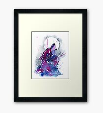 Galaxy Wolf Framed Print