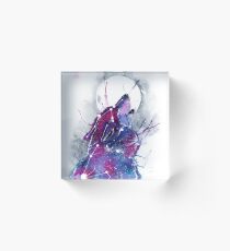 Galaxy Wolf Acrylic Block