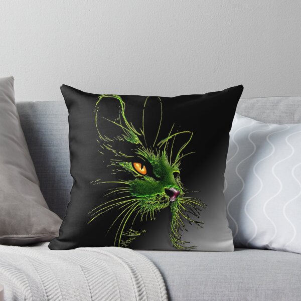 Item preview, Green Cat Yellow Eye designed and sold by Bluesax.