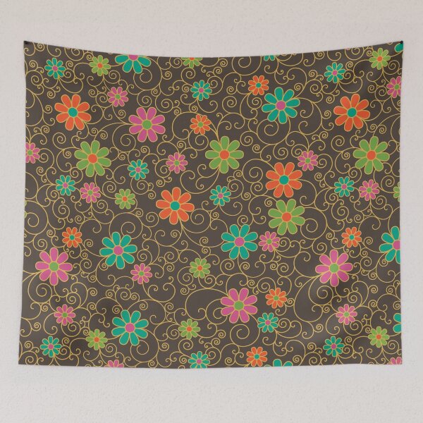 Item preview, Filigree Floral_Brown designed and sold by Lisann.