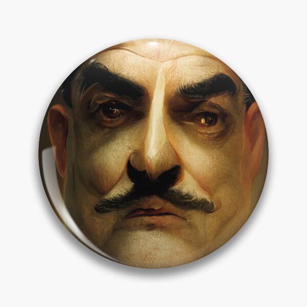 Artikelvorschau, Hercule Poirot Digitales Porträt entworfen und verkauft von JackDerryArt.