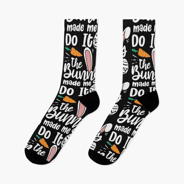 Item preview, The Bunny Made Me Do It Quotes Funny Easter designed and sold by haselshirt.