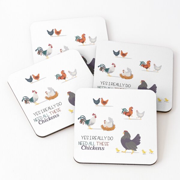 Item preview, Yes I Really Do Need All These Chickens designed and sold by Aymanerachif.