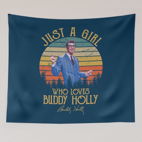 Item preview, Just A Girl Who Loves Buddy Holly   designed and sold by QuriousShop6.