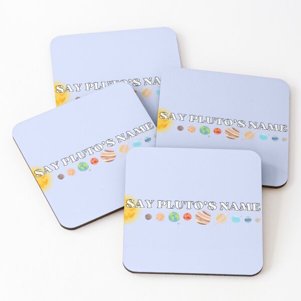Item preview, Say Pluto's Name Solar System Badge designed and sold by Pink Ribbon.