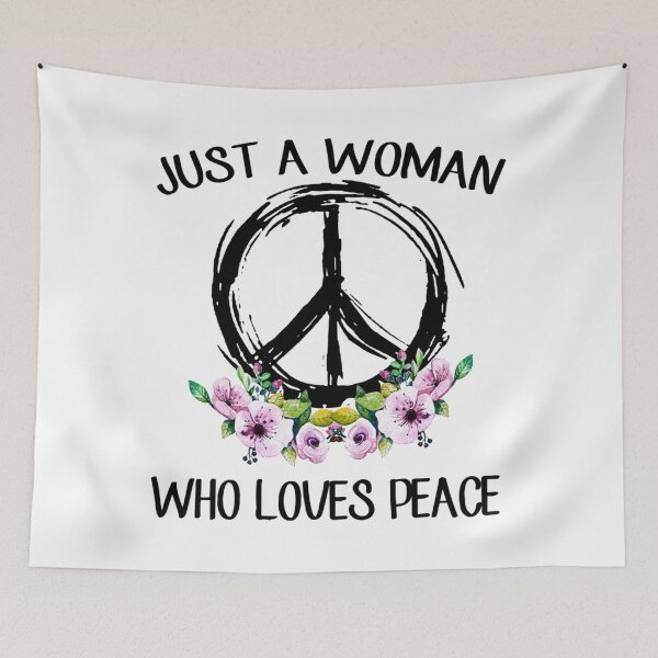 Item preview, JUST A WOMAN WHO LOVES PEACE   designed and sold by QuriousShop6.