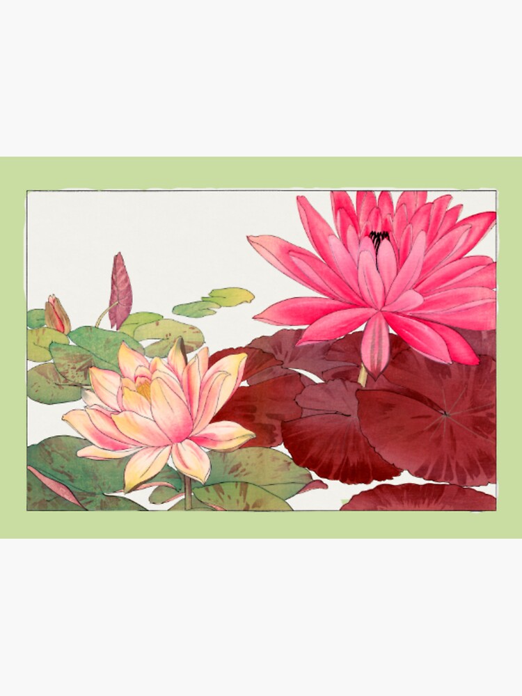 Porte bonheur lotus en bois de rose véritable.