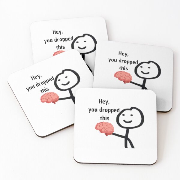 Item preview, Hey, you dropped this- brain v4 designed and sold by zakariadesigner.