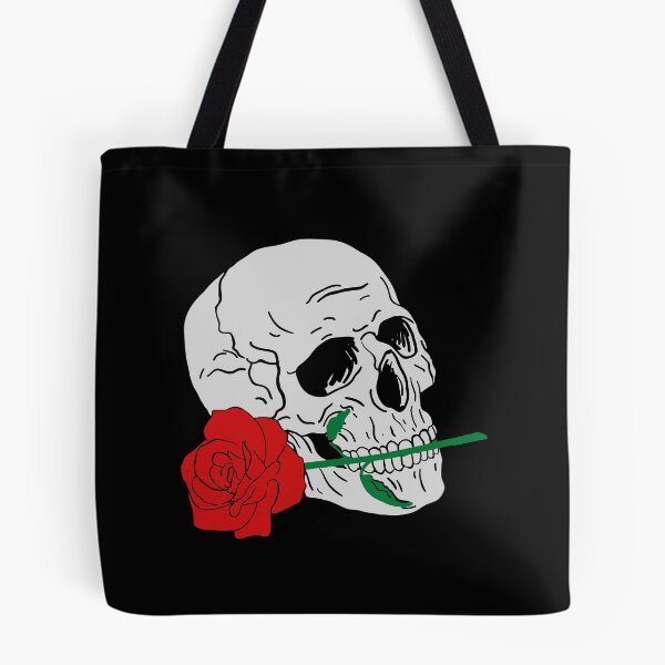 Item preview, Skull with rose in mouth designed and sold by LewisRichie.