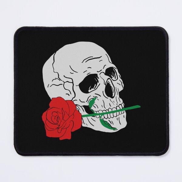 Item preview, Skull with rose in mouth designed and sold by LewisRichie.