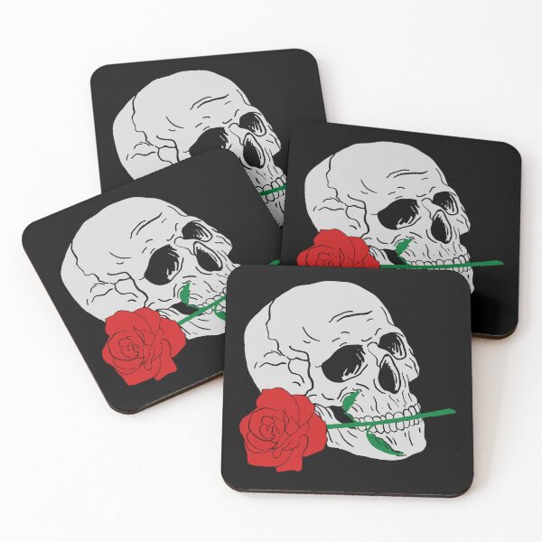 Item preview, Skull with rose in mouth designed and sold by LewisRichie.