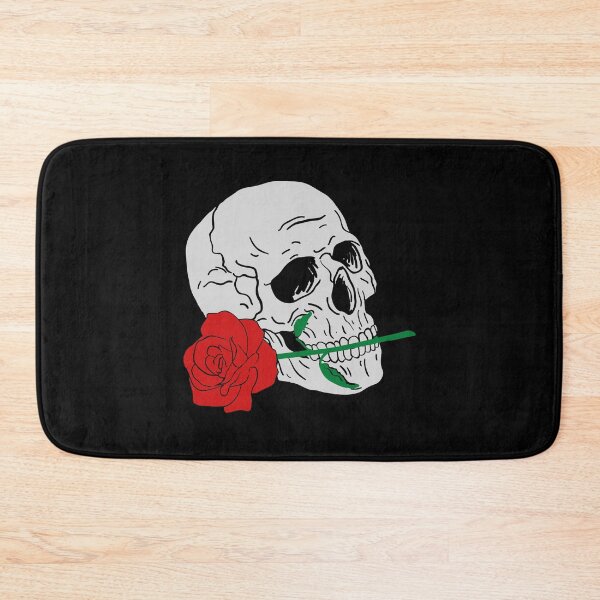 Item preview, Skull with rose in mouth designed and sold by LewisRichie.