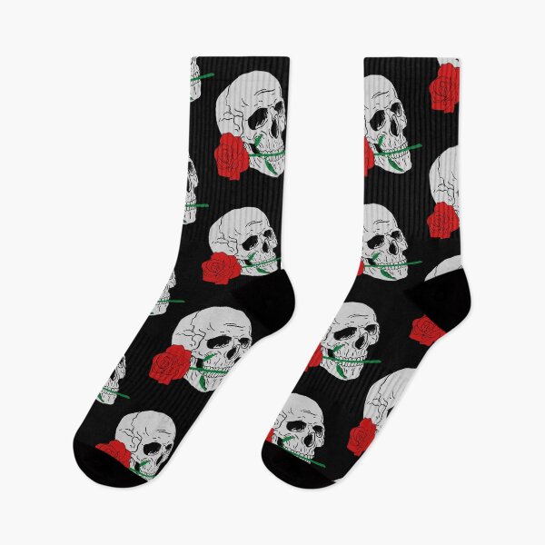 Item preview, Skull with rose in mouth designed and sold by LewisRichie.