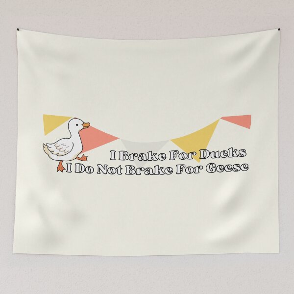 Item preview, I Brake For Ducks, Not Geese Badge designed and sold by Pink Ribbon.