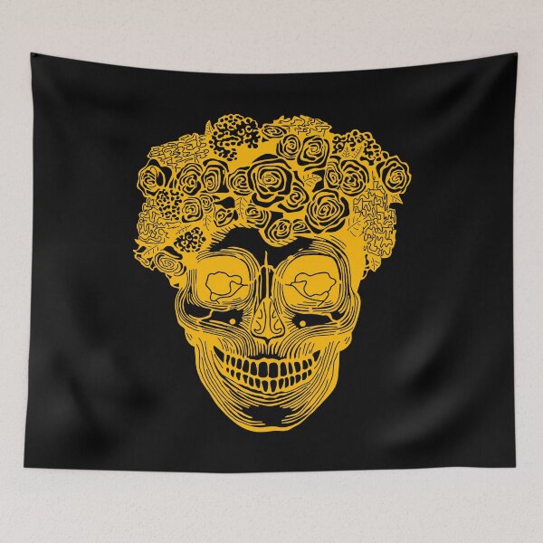 Item preview, Flower Crown Skull (Orange) designed and sold by Zia Frazier.