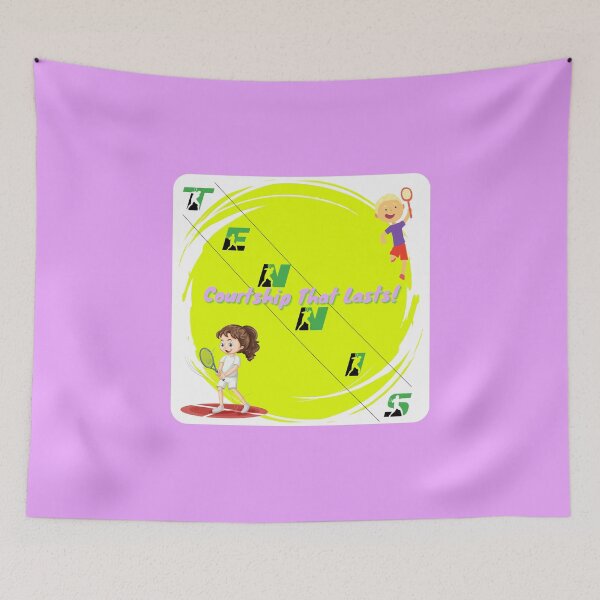 Item preview, Tennis Courtship Design designed and sold by CoyoteGifts.