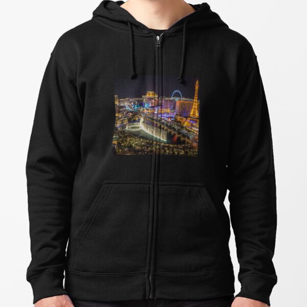 Las Vegas Hoodie Adult Unisex Skyline Las Vegas Nevada 