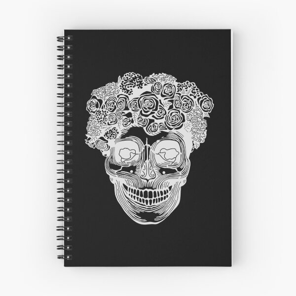 Item preview, Flower Crown Skull (Light Grey) designed and sold by Zia Frazier.