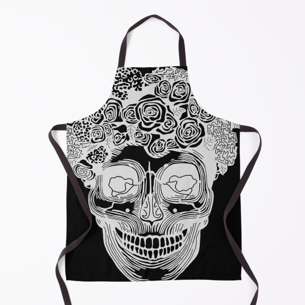 Item preview, Flower Crown Skull (Light Grey) designed and sold by Zia Frazier.