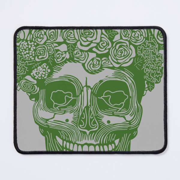 Item preview, Flower Crown Skull (Green) designed and sold by Zia Frazier.