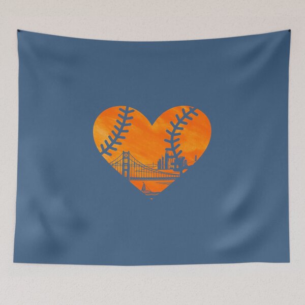 Item preview, US State San Francisco Baseball Vintage Hear designed and sold by AHien.