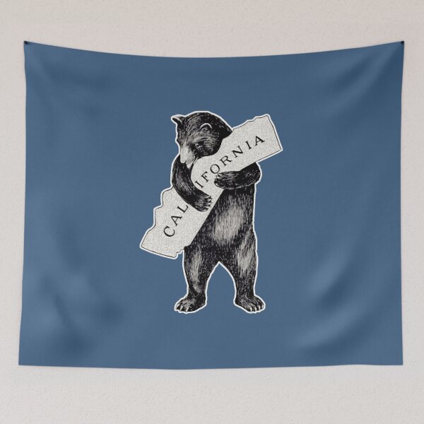Item preview, USA I Love California Shirt Art-Retro Vintage Cali Bear Hug  designed and sold by AHien.