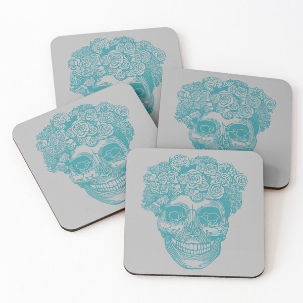 Item preview, Flower Crown Skull (Blue) designed and sold by Zia Frazier.