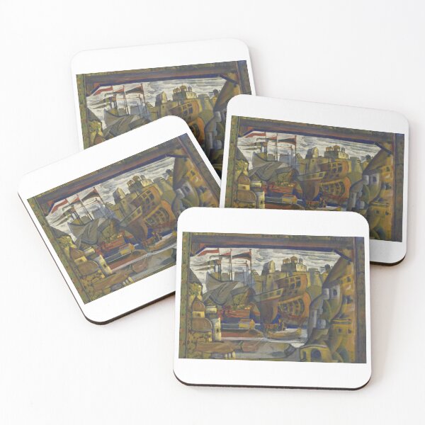 Item preview, Nicholas Roerich The Novgorod Market From Sadko Abstract designed and sold by TeeARTHY.
