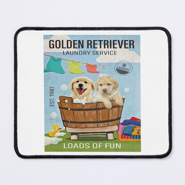 Item preview, Golden Retriever Laundry Service Loads Of Fun designed and sold by JakeGoodwin.