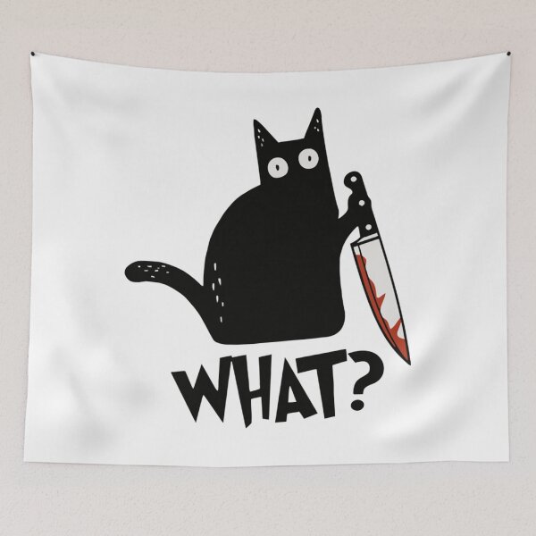 Item preview, Cat What Murderous Black Cat With Knife Gift Premium    designed and sold by DAbateArt.