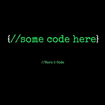 Artwork thumbnail, Computer Geek Born 2 Code Brackets by ComputerGeeksTs