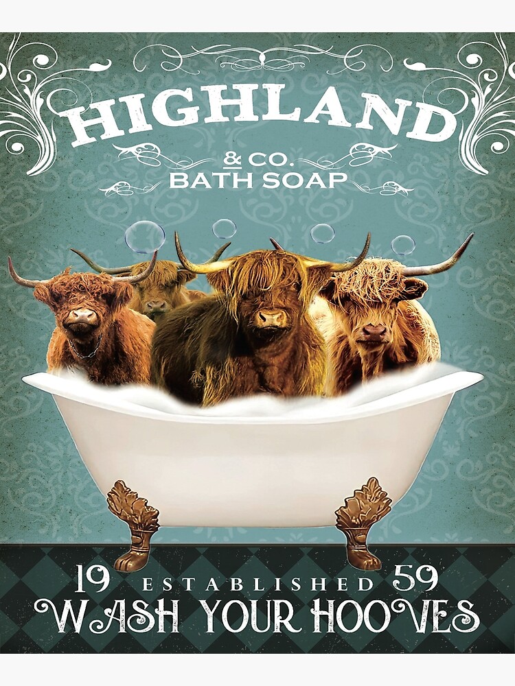 Poster for Sale avec l'œuvre « Savon de bain Highland And Co » de