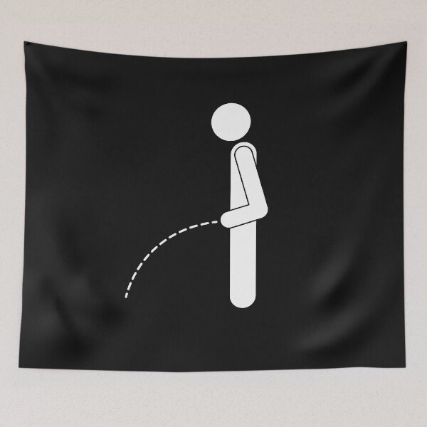 Item preview, Vintage Funny Urinating illustration  designed and sold by garniturex.