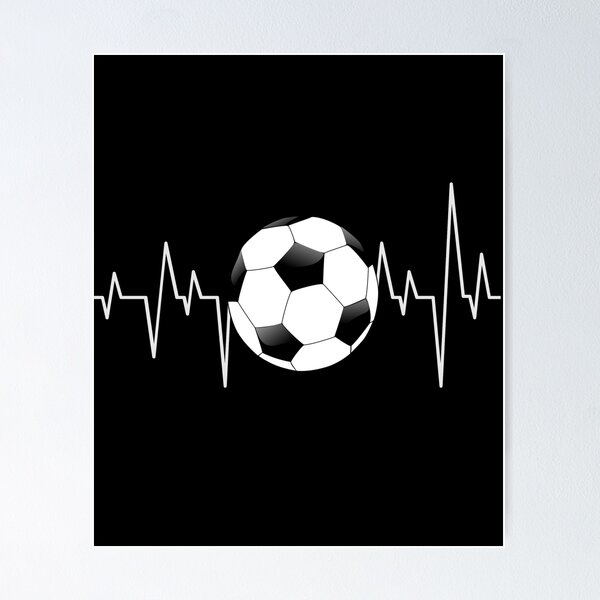 Item preview, Soccer love, heartbeat soccer, soccer love, pulse tshirt, heartbeat tshirt designed and sold by AW2 Designs.