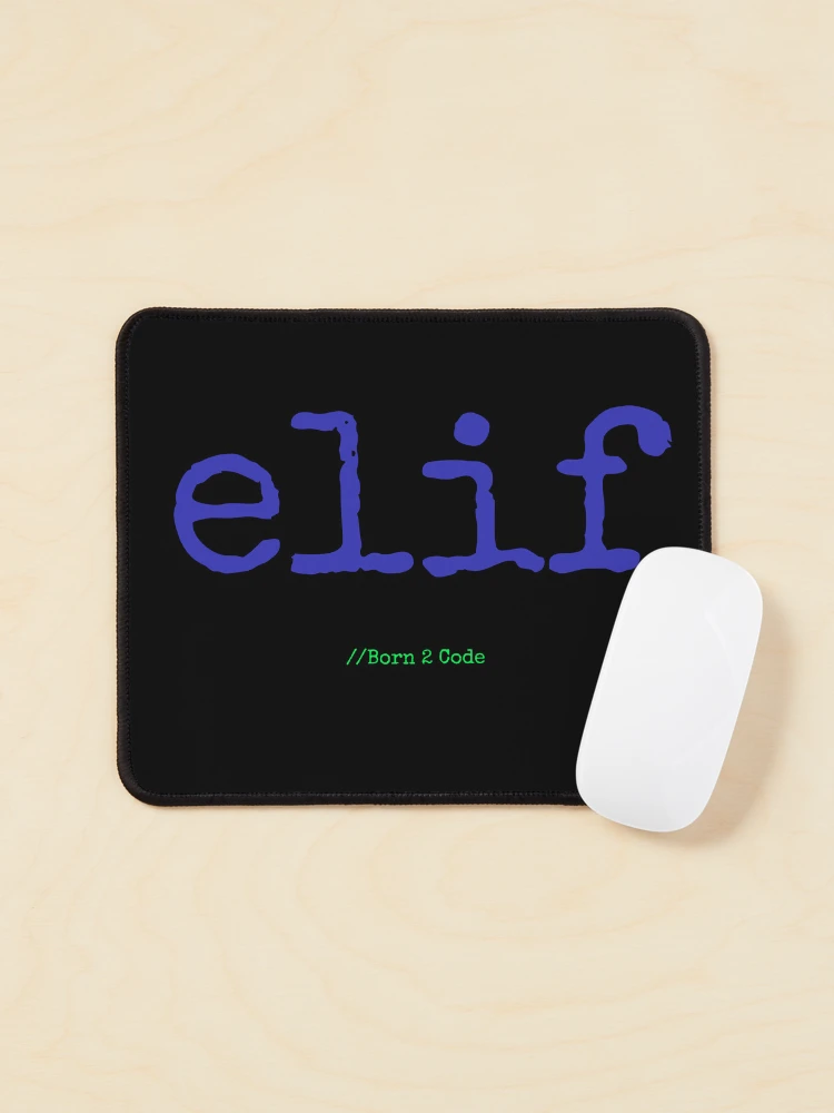 Thumbnail 1 of 5, Mouse Pad, Computer Geek Born 2 Code Elif designed and sold by ComputerGeeksTs.