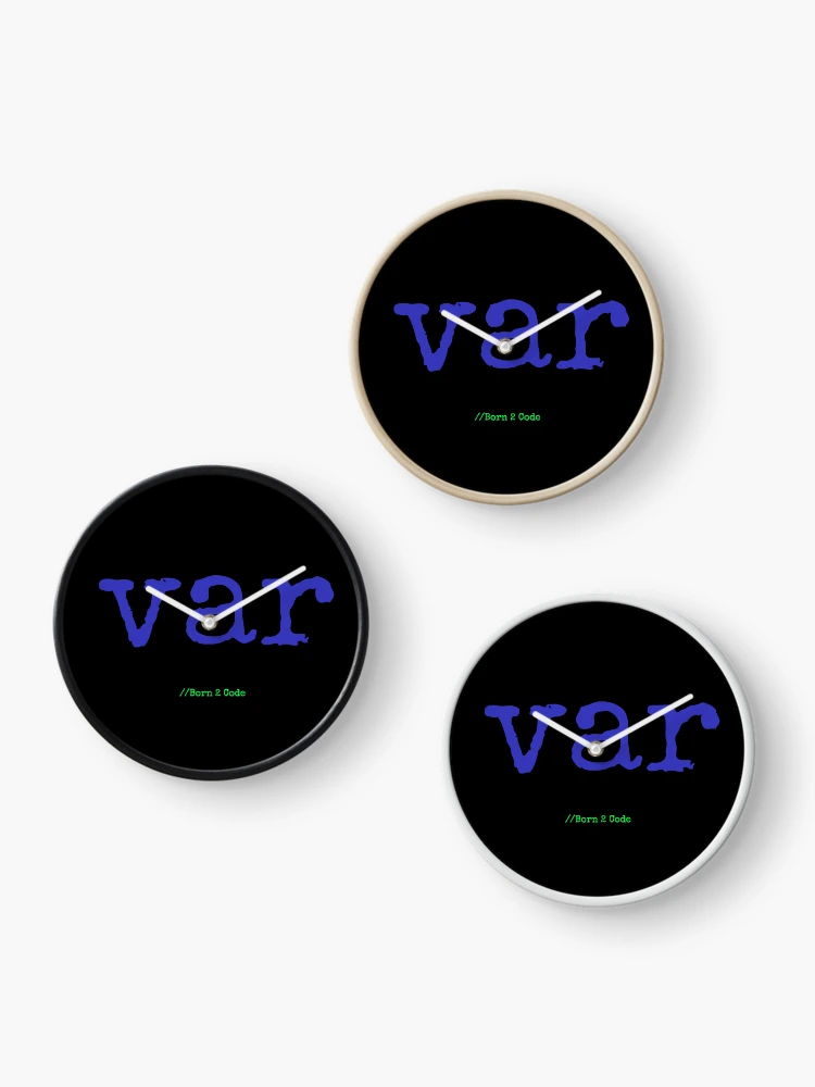 Thumbnail 3 of 4, Clock, Computer Geek Born 2 Code Var designed and sold by ComputerGeeksTs.