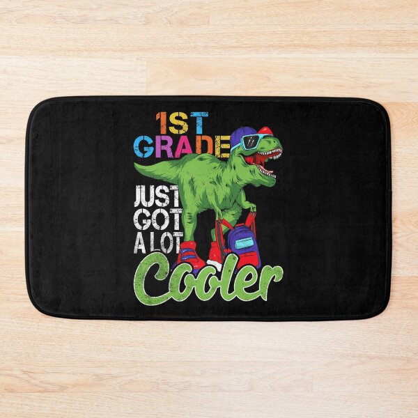 Item preview, First 1st Grade Just Got Cooler Dinosaur Back to School designed and sold by Zulfiqqar.