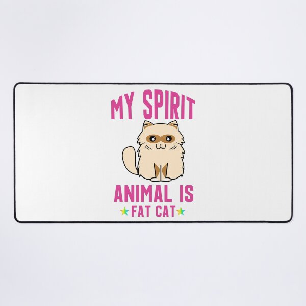 Item preview, My spirit animal is fat cat quotation designed and sold by mbensdesign.