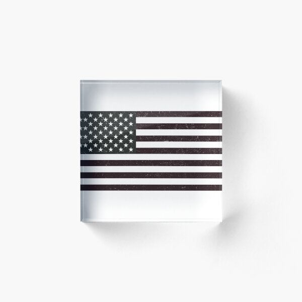 USA Flag Acrylic Block