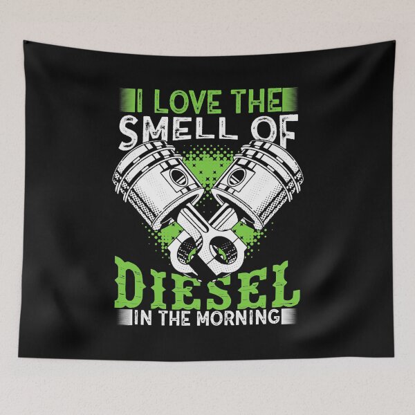 Item preview, I Love The Smell Of Diesel In The Morning Funny Truck Driver Quote Gift designed and sold by GardNewerd.