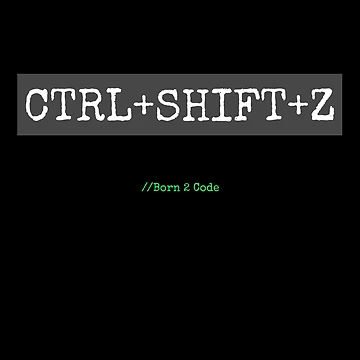 Artwork thumbnail, Computer Geek Born 2 Code Undo x2 by ComputerGeeksTs