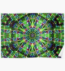 Albert Hoffman Blotter mandala Poster
