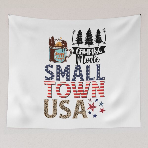Item preview, Camping Mode Happy Camper Small Town USA Camper Squad designed and sold by ThaphadaArtGall.
