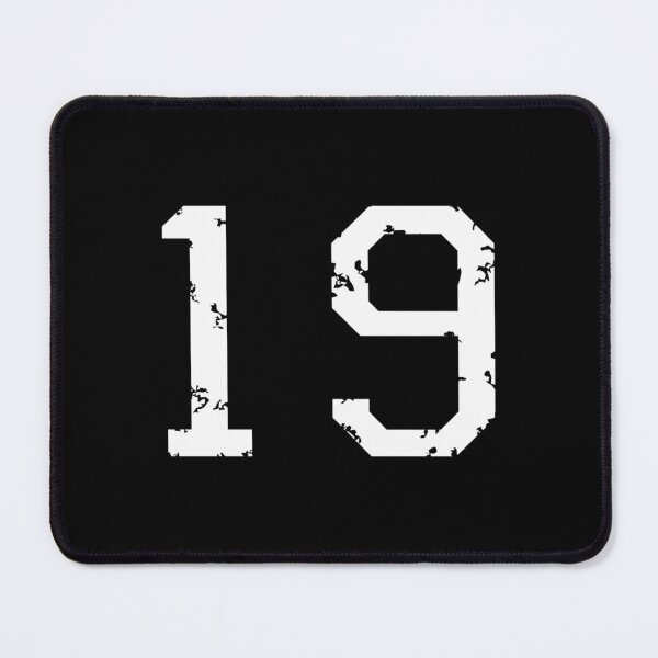 Item preview, Number Nineteen No 19 (Two-Color) White Sticker designed and sold by marshacryjsy7.