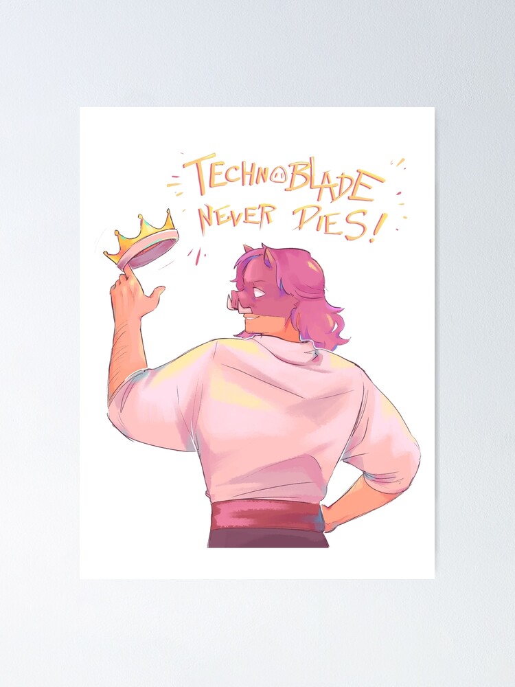 RIP Technoblade Never Dies , Technoblade Poster, GGEZ Technoblade Forever  Never Dies Poster for Sale by marialagass